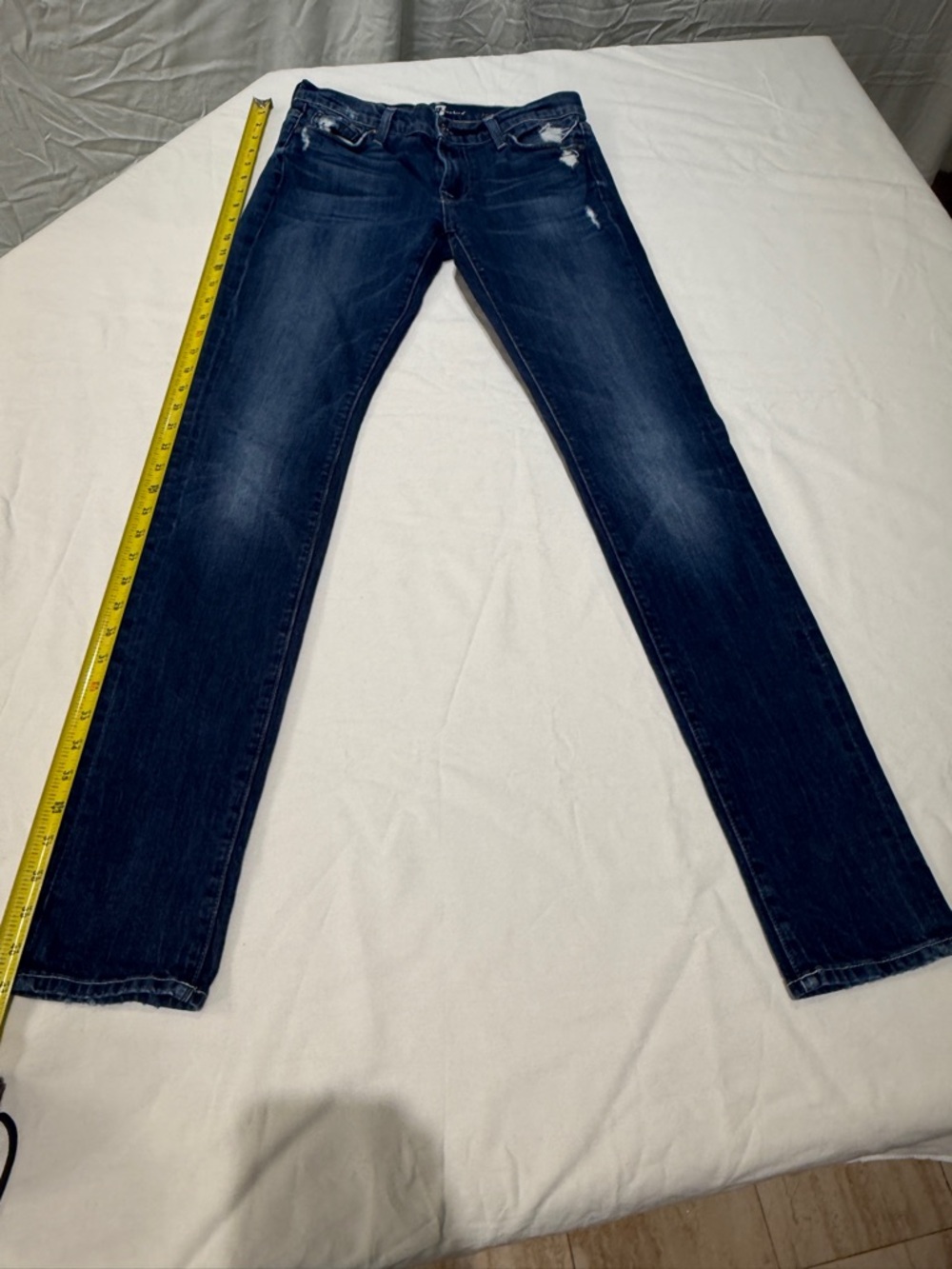 7 For All Mankind Women’s Indigo Slim Straight Jeans